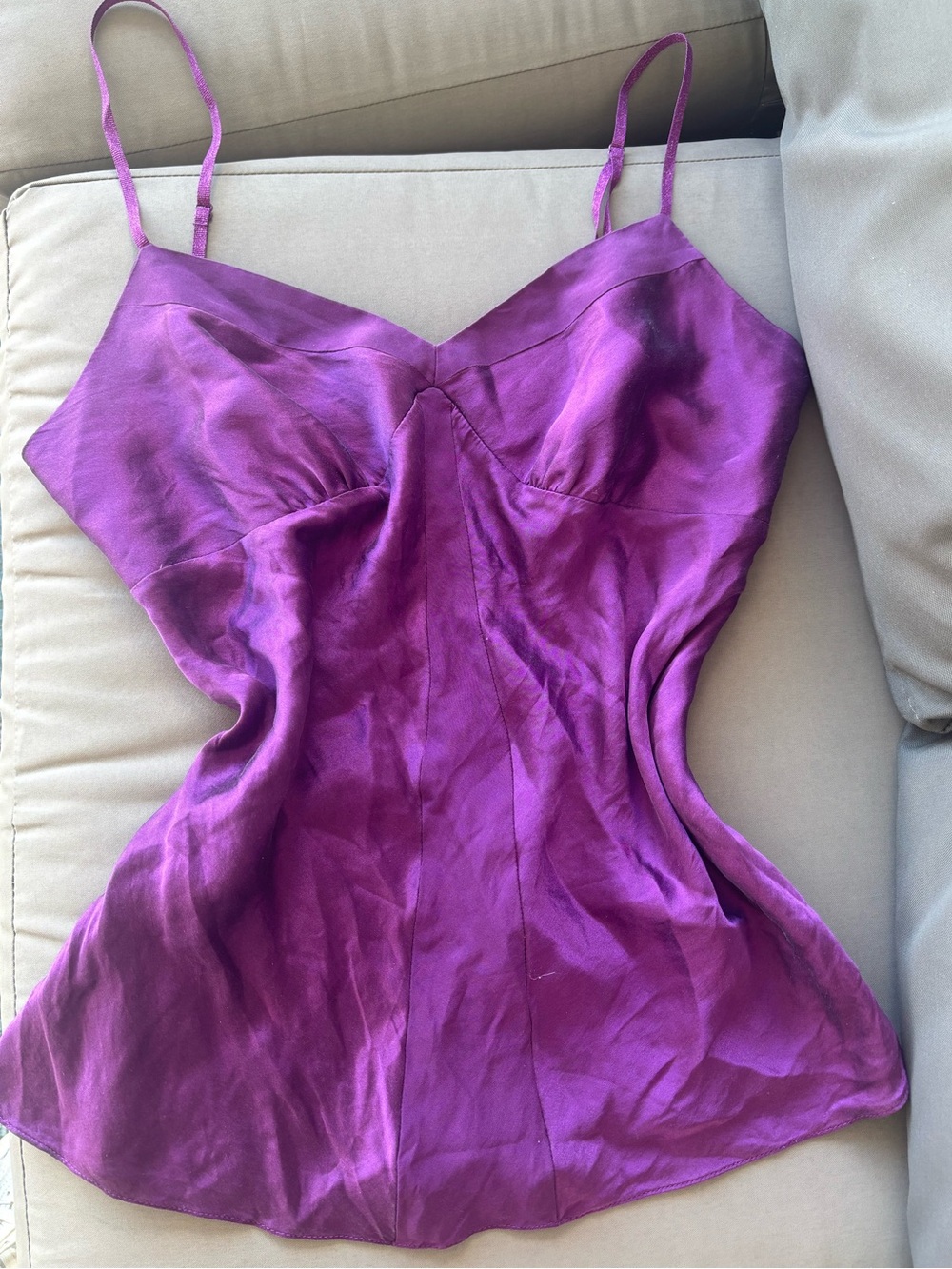 Express Design Studio Purple Silk Cami